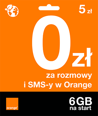 Oajiet 9zł za rozmowy i smsy w Orange i 6GB na start